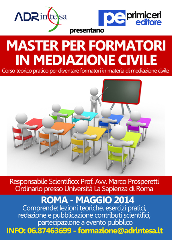 Master per formatori in materia di mediazione civile